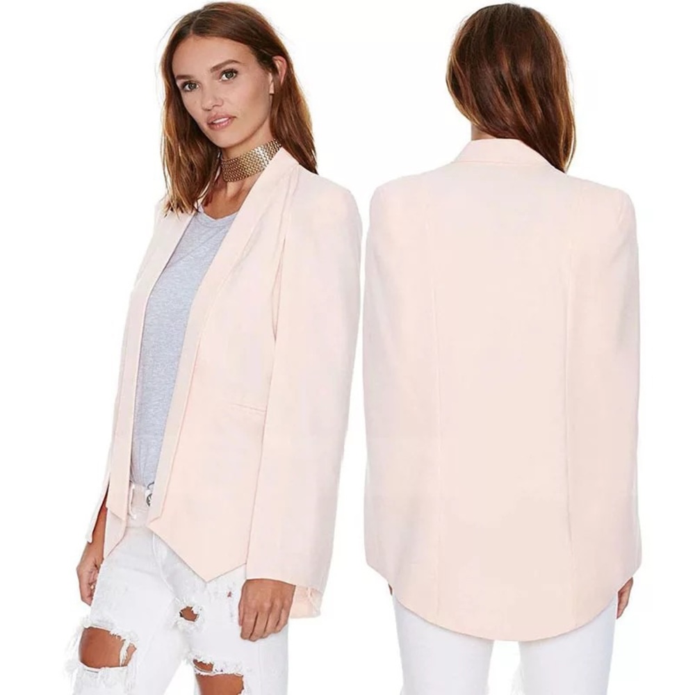 New pink cape jacket